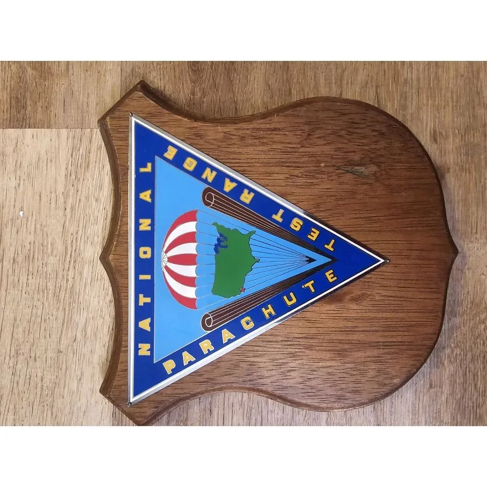 Vintage US NAVY‎ Ship Plaque NATIONAL TEST RANGE Wooden Military Memorabilia